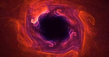 Soyut çok renkli fraktal ışık arkaplanı 3B görüntüleme