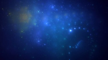 Soyut çok renkli fraktal ışık arkaplanı 3B görüntüleme