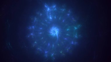 3B soyut renkli fraktal ışık arkaplanı oluşturma