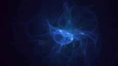 3B soyut renkli fraktal ışık arkaplanı oluşturma