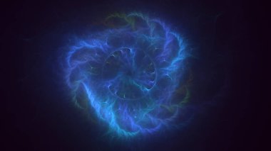 3B soyut renkli fraktal ışık arkaplanı oluşturma