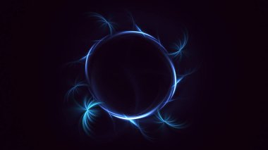 3B soyut renkli fraktal ışık arkaplanı oluşturma