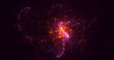 3B soyut renkli fraktal ışık arkaplanı oluşturma