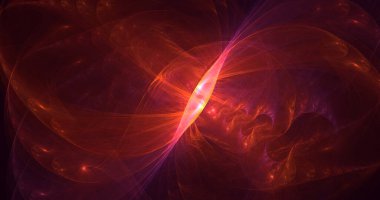 3B soyut renkli fraktal ışık arkaplanı oluşturma