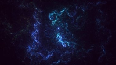 Soyut çok renkli fraktal ışık arkaplanı 3B görüntüleme