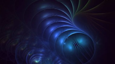 Soyut çok renkli fraktal ışık arkaplanı 3B görüntüleme