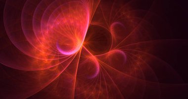 3D, soyut çok renkli teknoloji fraktal ışık arkaplanı oluşturuluyor