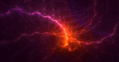 Soyut çok renkli fraktal ışık arkaplanı 3B görüntüleme