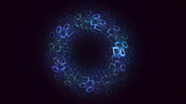 3B soyut yuvarlak ışık arkaplanı oluşturma