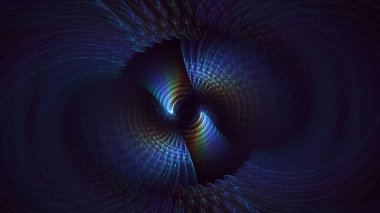 Soyut çok renkli fraktal ışık arkaplanı 3B görüntüleme