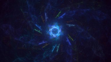 3B soyut yuvarlak ışık arkaplanı oluşturma