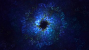 3B soyut yuvarlak ışık arkaplanı oluşturma