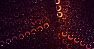 Soyut çok renkli fraktal ışık arkaplanı 3B görüntüleme