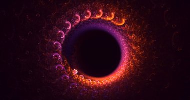 3B soyut yuvarlak ışık arkaplanı oluşturma