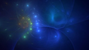 Soyut çok renkli fraktal ışık arkaplanı 3B görüntüleme