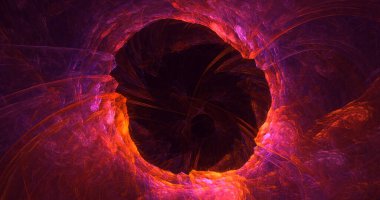 3B soyut yuvarlak ışık arkaplanı oluşturma