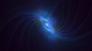 3B soyut renkli fraktal ışık arkaplanı oluşturma