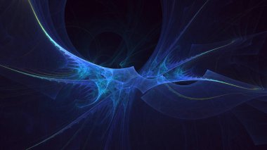 3B soyut renkli fraktal ışık arkaplanı oluşturma