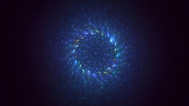 3B soyut yuvarlak ışık arkaplanı oluşturma