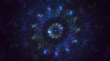 3B soyut yuvarlak ışık arkaplanı oluşturma