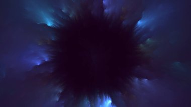 3B soyut yuvarlak ışık arkaplanı oluşturma