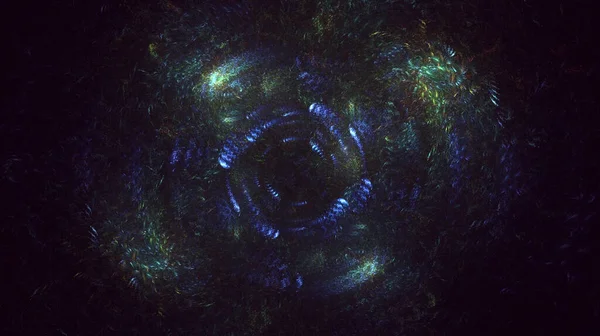 Soyut çok renkli fraktal ışık arkaplanı 3B görüntüleme