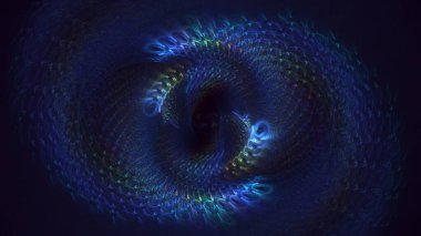 3B soyut yuvarlak ışık arkaplanı oluşturma