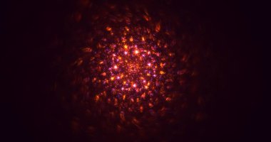 Soyut çok renkli fraktal ışık arkaplanı 3B görüntüleme