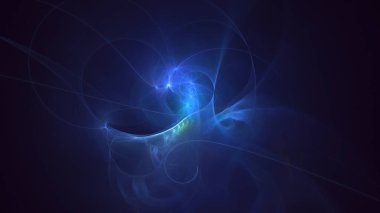 Soyut çok renkli fraktal ışık arkaplanı 3B görüntüleme