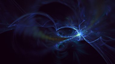 Soyut çok renkli fraktal ışık arkaplanı 3B görüntüleme