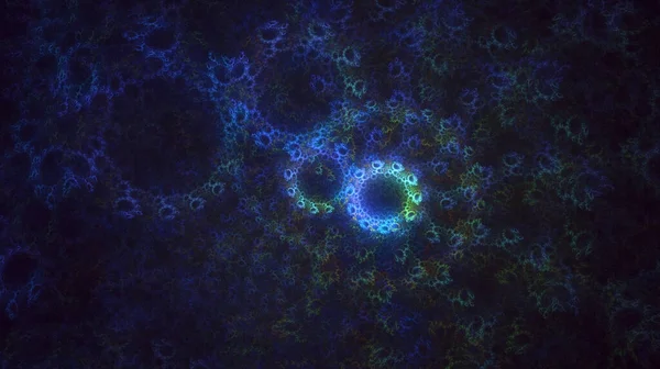 3D, soyut çok renkli teknoloji fraktal ışık arkaplanı oluşturuluyor