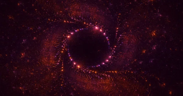 3D, soyut çok renkli teknoloji fraktal ışık arkaplanı oluşturuluyor