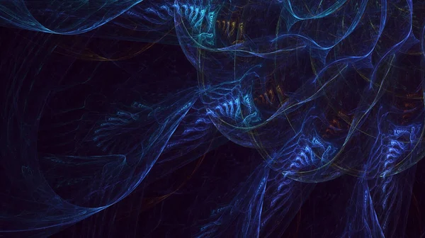 Soyut çok renkli fraktal ışık arkaplanı 3B görüntüleme