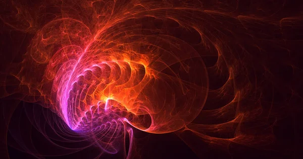 Soyut çok renkli fraktal ışık arkaplanı 3B görüntüleme