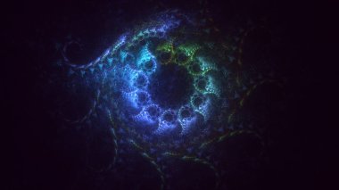 3B soyut yuvarlak ışık arkaplanı oluşturma