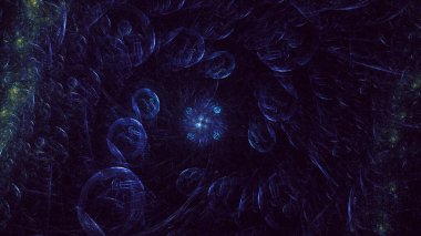 3B soyut yuvarlak ışık arkaplanı oluşturma