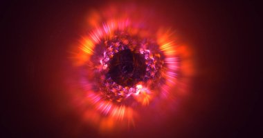 3B soyut yuvarlak ışık arkaplanı oluşturma