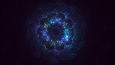 3B soyut yuvarlak ışık arkaplanı oluşturma