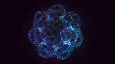 3B soyut yuvarlak ışık arkaplanı oluşturma