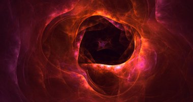 Soyut çok renkli fraktal ışık arkaplanı 3B görüntüleme