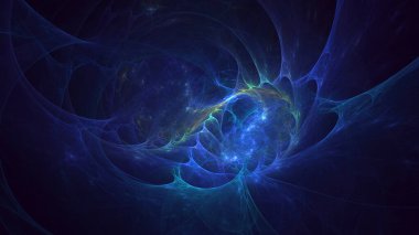 Soyut çok renkli fraktal ışık arkaplanı 3B görüntüleme