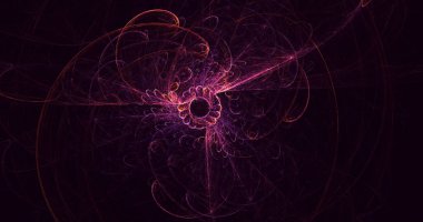 3B soyut renkli fraktal ışık arkaplanı oluşturma