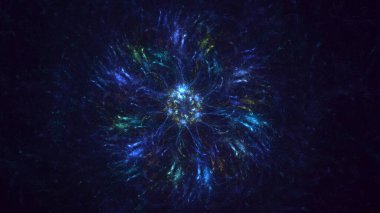 Soyut çember ışık arkaplanı oluşturuluyor