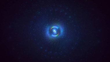 Soyut çember ışık arkaplanı oluşturuluyor