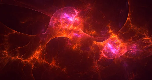 Rendering Abstract Multicolor Technology Fractal Light Background — 图库照片