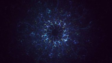 Soyut çember ışık arkaplanı oluşturuluyor