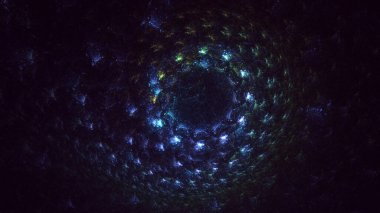 Soyut çember ışık arkaplanı oluşturuluyor