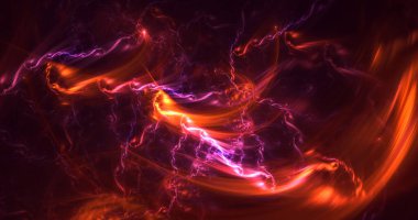 Soyut çok renkli fraktal ışık arkaplanı 3B görüntüleme