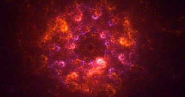 Soyut çok renkli fraktal ışık arkaplanı 3B görüntüleme