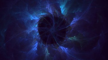 Soyut çok renkli fraktal ışık arkaplanı 3B görüntüleme